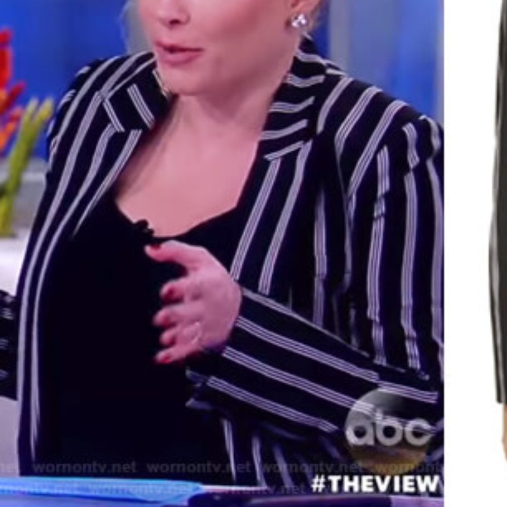 Veronica Beard Petra Striped Stripe Blogger Favorite Black White Blazer Jacket 2 - Picture 10 of 11